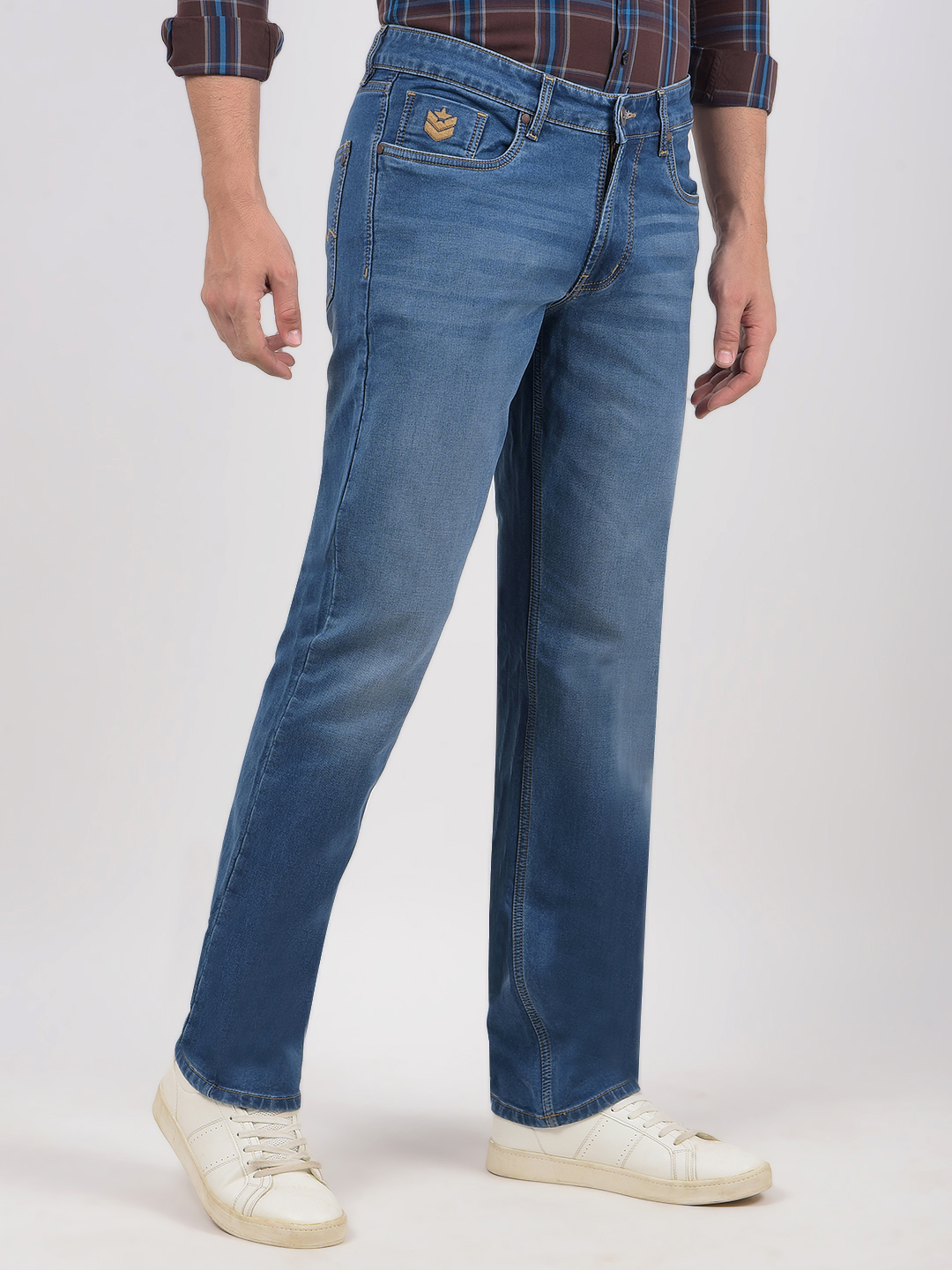 Numero Uno Men Solid Blue Jeans